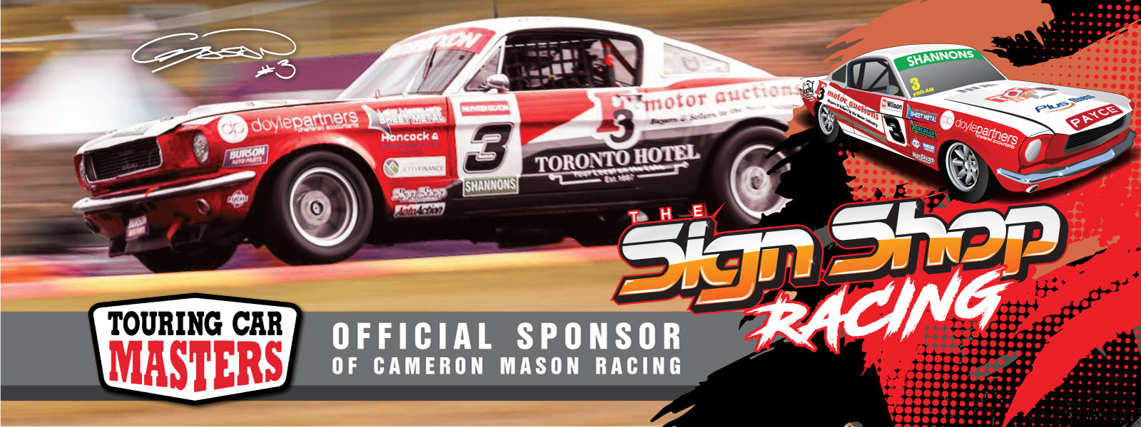 Official Sponsor of Cameron Mason Racing